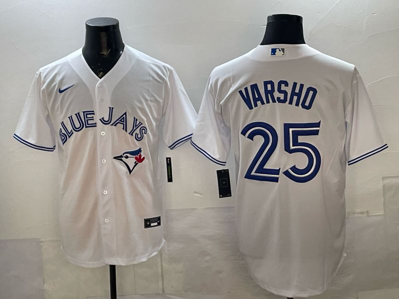 Men Toronto Blue Jays #25 Varsho White 2026 Nike Game MLB Jersey 001->toronto blue jays->MLB Jersey